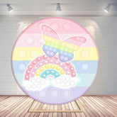 Regenbogen Schmetterling Pop Es Spielzeug Rosa Runden Hintergründe für Mädchen